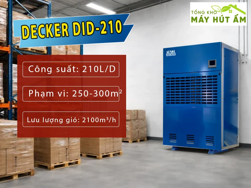 máy hút ẩm công nghiệp decker did-210