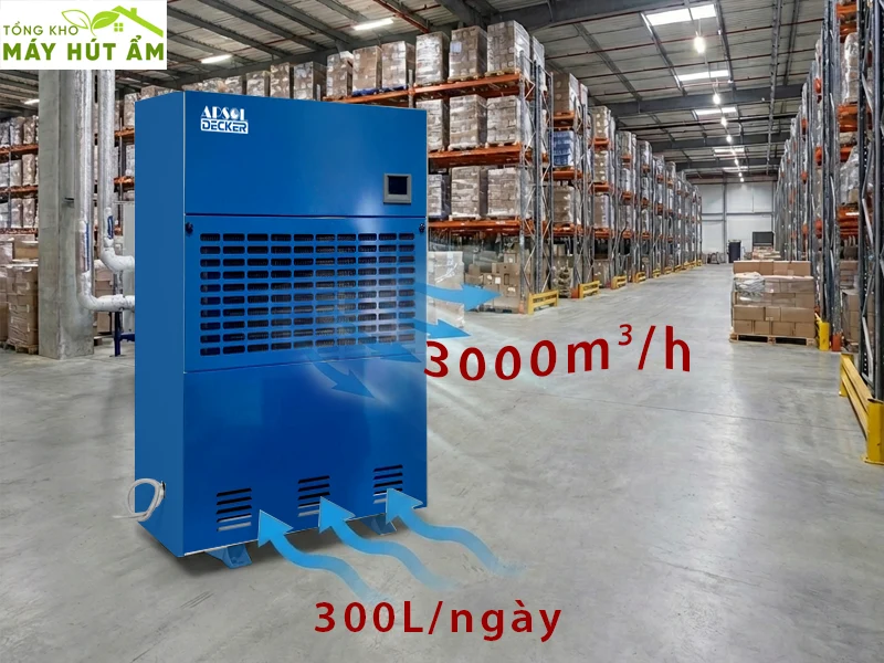 Máy hút ẩm Decker DID-300 (300L/Ngày) máy hút ẩm công nghiệp decker did-300