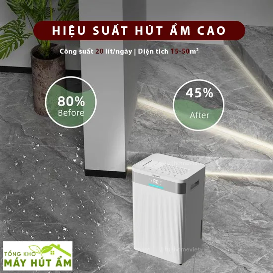 máy hút ẩm fujihome dh20nw