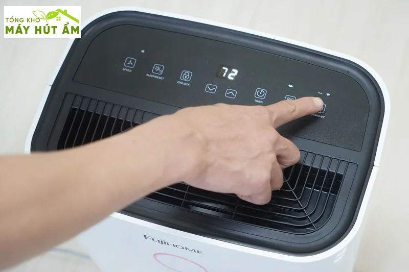 máy hút ẩm fujihome dh25w-hepa