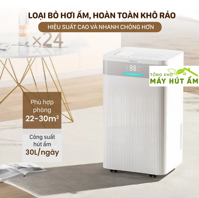máy hút ẩm fujihome dh30nw