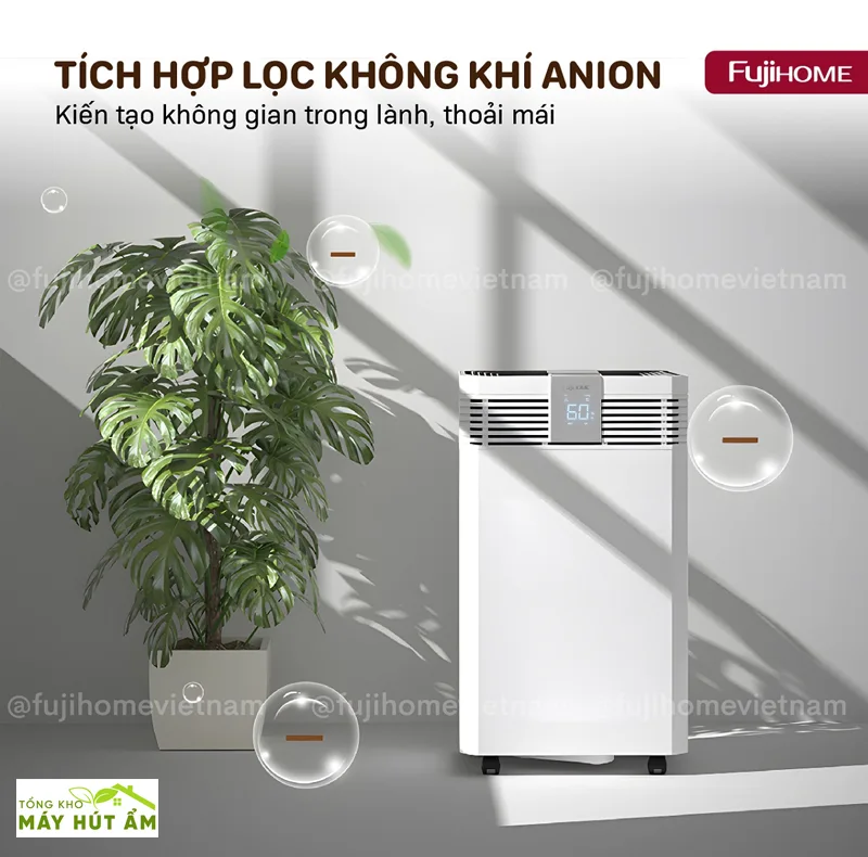 Máy hút ẩm FujiHome DH60W-HEPA (60L/Ngày)