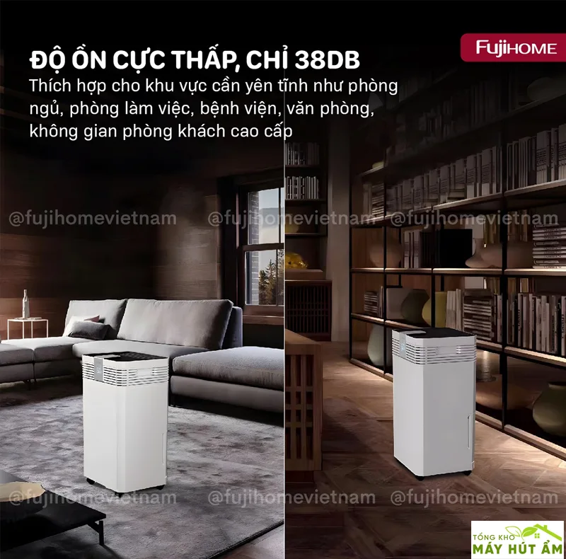 máy hút ẩm fujihome dh60w-hepa
