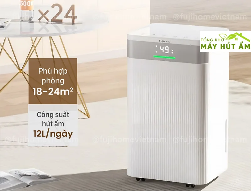máy hút ẩm fujihome dh12nw