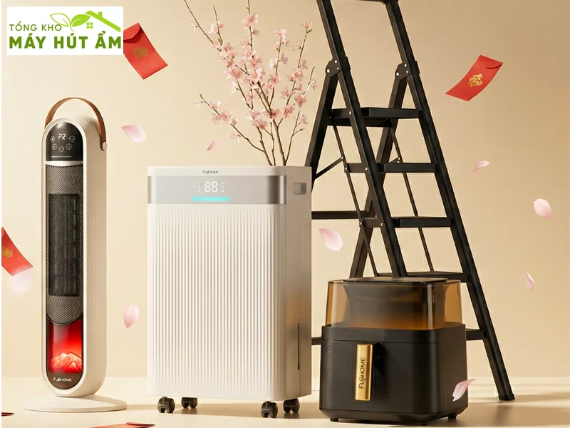 máy hút ẩm fujihome dh12nw