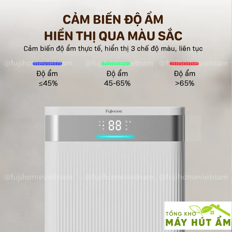 máy hút ẩm fujihome dh16nw