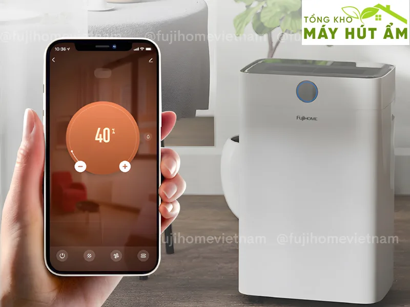 máy hút ẩm fujihome dh18w-hepa