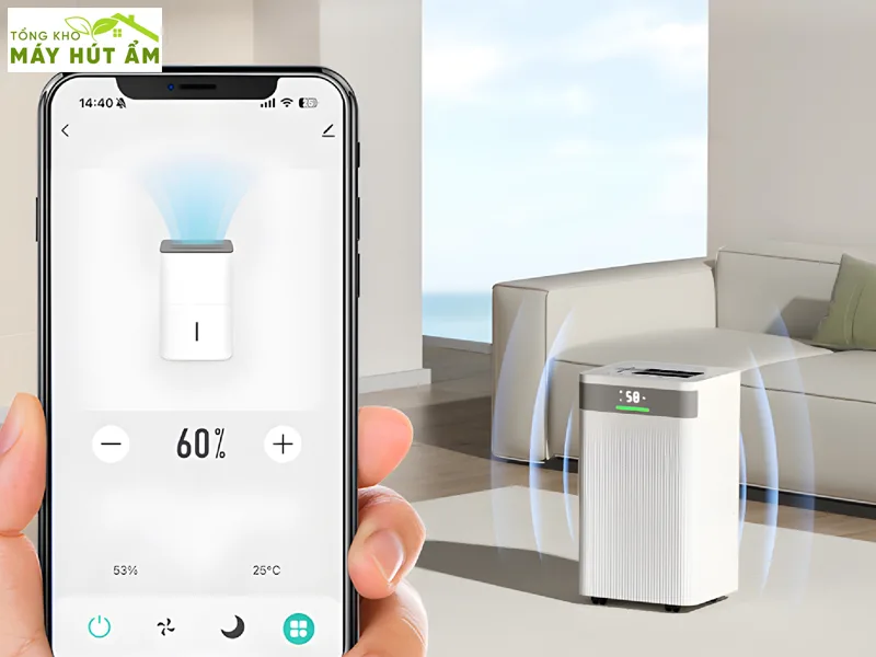 máy hút ẩm fujihome dh40nw