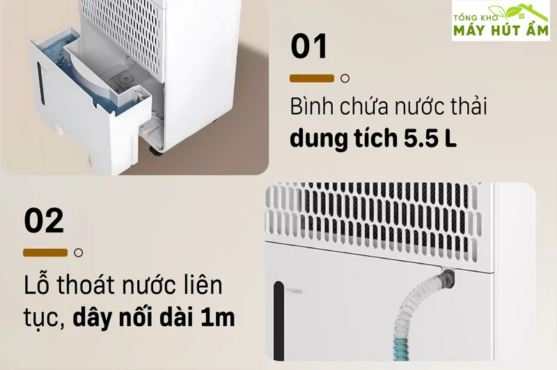 máy hút ẩm fujihome dh40nw