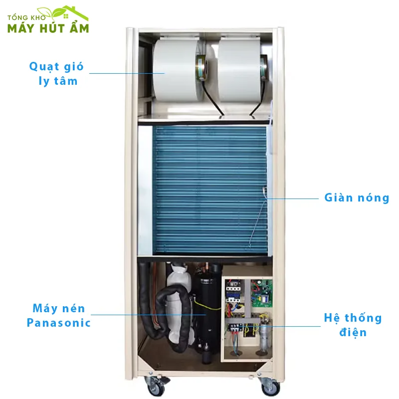 Máy hút ẩm - Tổng kho máy hút ẩm Máy hút ẩm công nghiệp FUJIE ACD7S