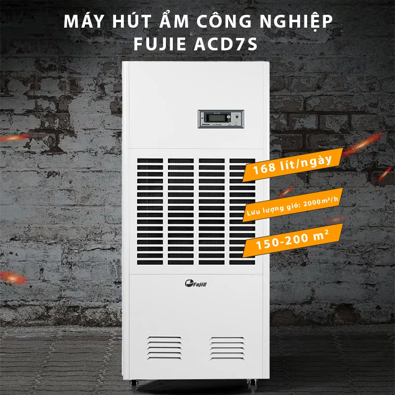 Máy hút ẩm - Tổng kho máy hút ẩm Máy hút ẩm công nghiệp FUJIE ACD7S