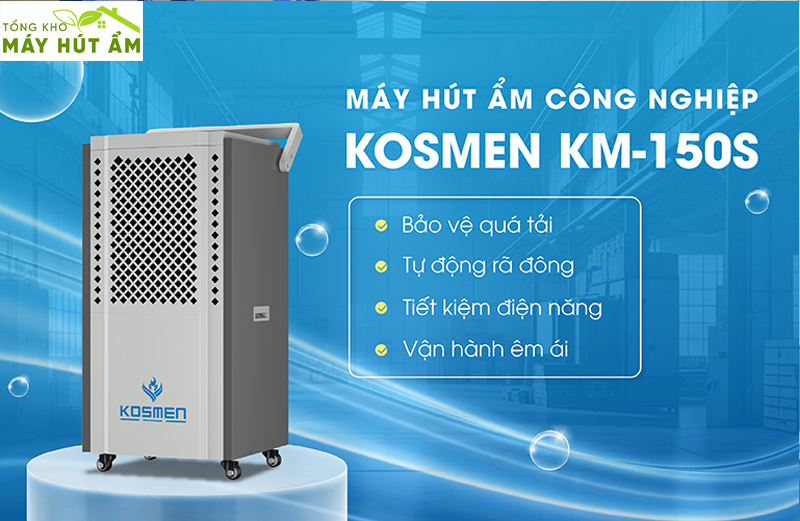máy hút ẩm công nghiệp kosmen km-150s