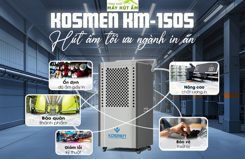 máy hút ẩm công nghiệp kosmen km-150s