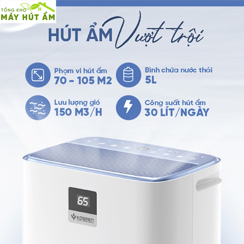 máy hút ẩm kosmen km-30n