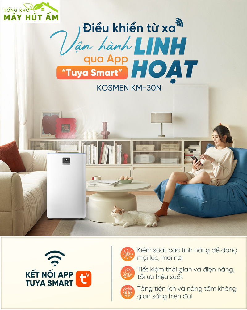 MÁY HÚT ẨM KOSMEN KM-30N