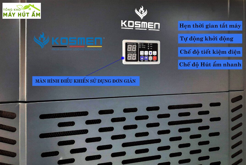 Máy hút ẩm - Tổng kho máy hút ẩm máy hút ẩm công nghiệp kosmen km-480s