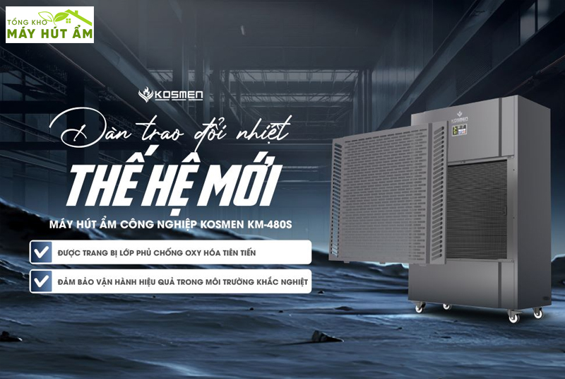 Máy hút ẩm - Tổng kho máy hút ẩm máy hút ẩm công nghiệp kosmen km-480s