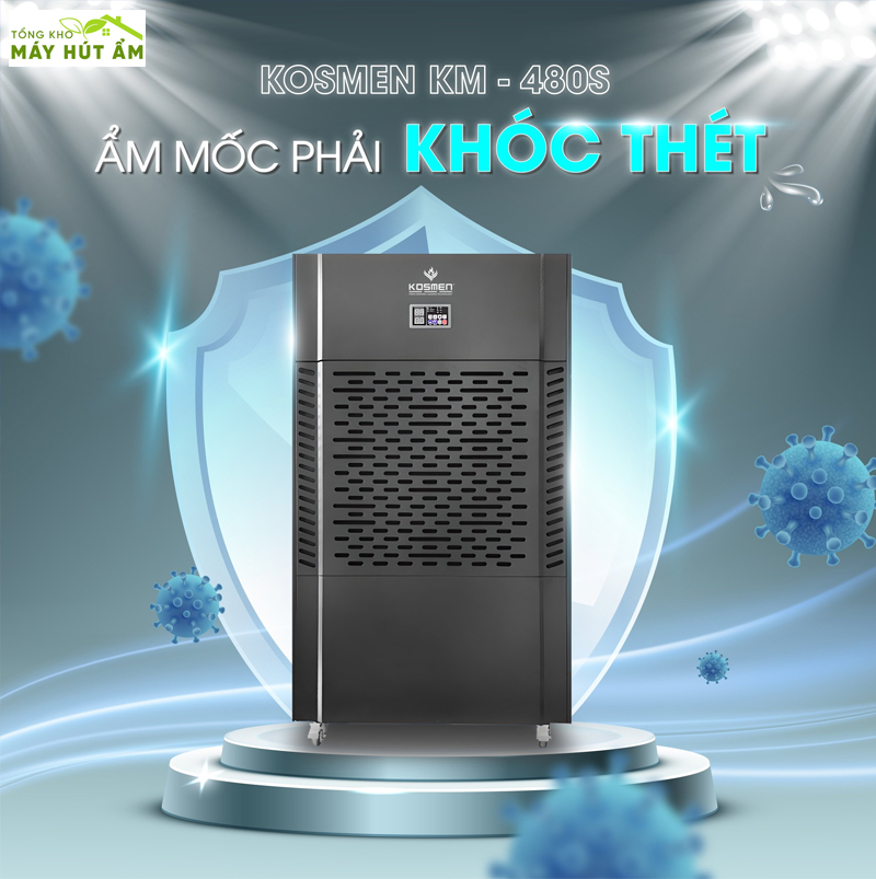 Máy hút ẩm - Tổng kho máy hút ẩm máy hút ẩm công nghiệp kosmen km-480s