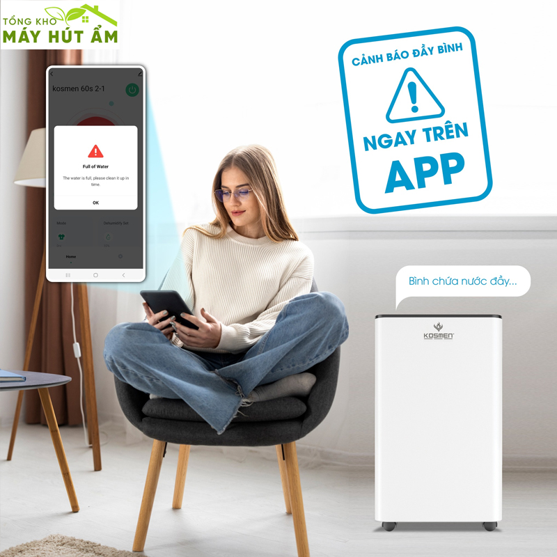 máy hút ẩm Kosmen KM-60s