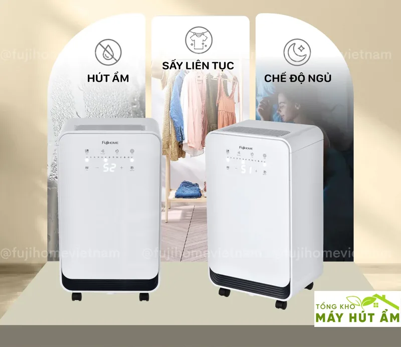 máy hút ẩm fujihome dh10
