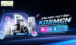mua máy hút ẩm komsen trúng xe vinfast